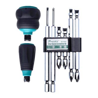 Proskit SD-9820 10 in 1 Ratchet Screwdriver Kit